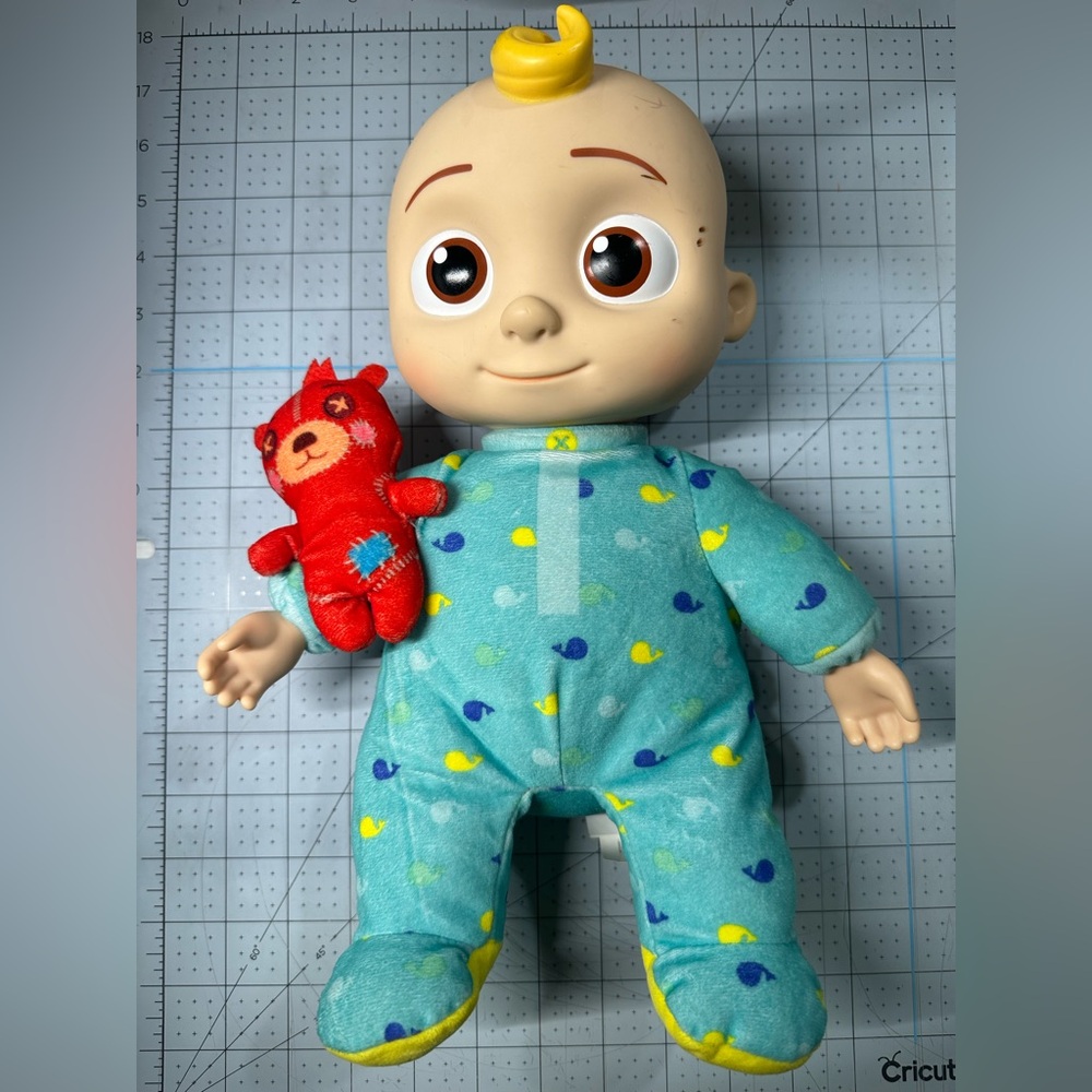 CoComelon Roto Plush Bedtime JJ Doll *used* Musical Toddler Baby Toy 18 Months +